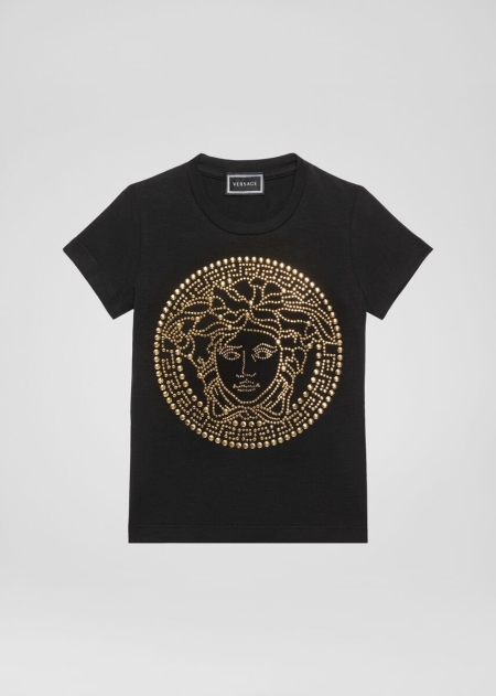 Tricouri Versace Versace Studded Medusa Fete | IBRHJYC-86